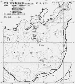 一都三県漁海況速報、関東・東海海況速報(2015/04/02)