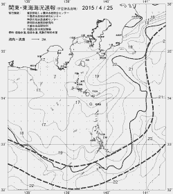 一都三県漁海況速報、関東・東海海況速報(2015/04/25)