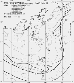 一都三県漁海況速報、関東・東海海況速報(2015/04/27)