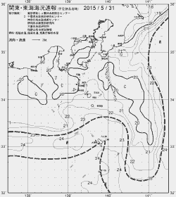 一都三県漁海況速報、関東・東海海況速報(2015/05/31)