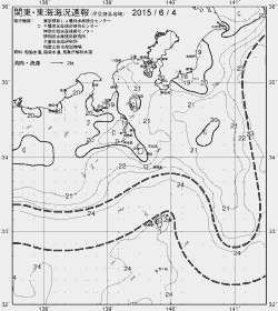 一都三県漁海況速報、関東・東海海況速報(2015/06/04)