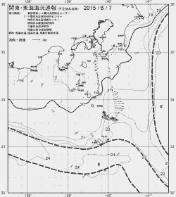 一都三県漁海況速報、関東・東海海況速報(2015/06/07)