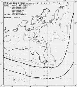 一都三県漁海況速報、関東・東海海況速報(2015/06/12)