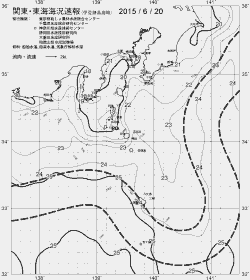 一都三県漁海況速報、関東・東海海況速報(2015/06/20)