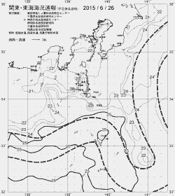 一都三県漁海況速報、関東・東海海況速報(2015/06/26)