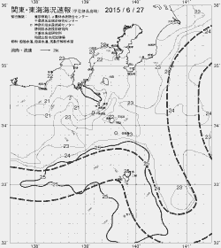 一都三県漁海況速報、関東・東海海況速報(2015/06/27)