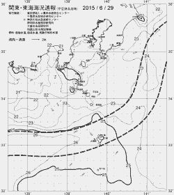 一都三県漁海況速報、関東・東海海況速報(2015/06/29)