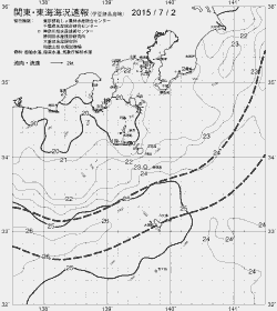 一都三県漁海況速報、関東・東海海況速報(2015/07/02)