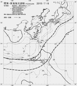 一都三県漁海況速報、関東・東海海況速報(2015/07/06)