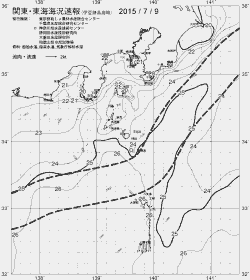 一都三県漁海況速報、関東・東海海況速報(2015/07/09)