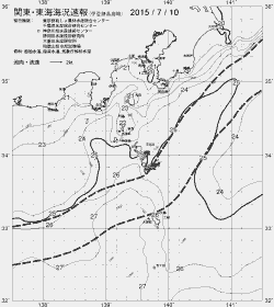一都三県漁海況速報、関東・東海海況速報(2015/07/10)