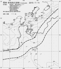 一都三県漁海況速報、関東・東海海況速報(2015/07/11)