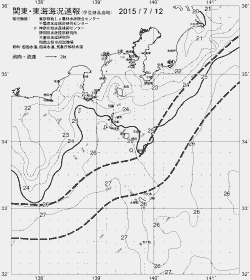 一都三県漁海況速報、関東・東海海況速報(2015/07/12)
