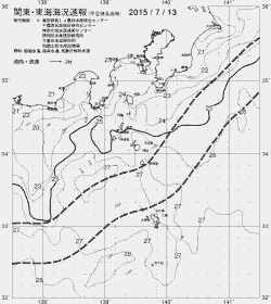 一都三県漁海況速報、関東・東海海況速報(2015/07/13)