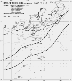 一都三県漁海況速報、関東・東海海況速報(2015/07/15)