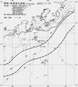 一都三県漁海況速報、関東・東海海況速報(2015/07/17)
