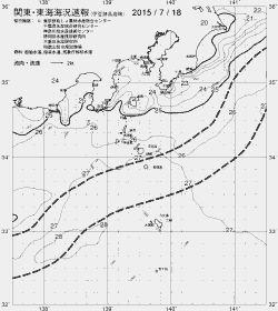 一都三県漁海況速報、関東・東海海況速報(2015/07/18)