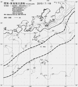 一都三県漁海況速報、関東・東海海況速報(2015/07/19)