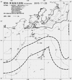 一都三県漁海況速報、関東・東海海況速報(2015/07/23)