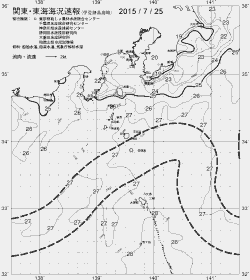 一都三県漁海況速報、関東・東海海況速報(2015/07/25)