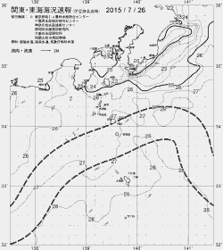 一都三県漁海況速報、関東・東海海況速報(2015/07/26)