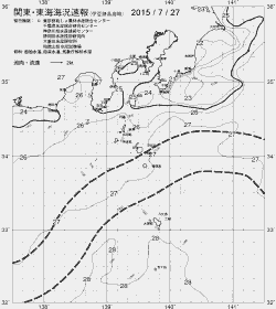 一都三県漁海況速報、関東・東海海況速報(2015/07/27)