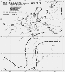一都三県漁海況速報、関東・東海海況速報(2015/08/02)