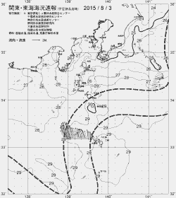 一都三県漁海況速報、関東・東海海況速報(2015/08/03)