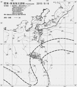 一都三県漁海況速報、関東・東海海況速報(2015/08/06)