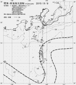 一都三県漁海況速報、関東・東海海況速報(2015/08/09)
