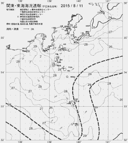 一都三県漁海況速報、関東・東海海況速報(2015/08/11)