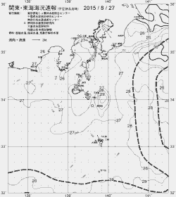 一都三県漁海況速報、関東・東海海況速報(2015/08/27)
