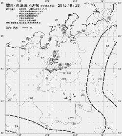 一都三県漁海況速報、関東・東海海況速報(2015/08/28)