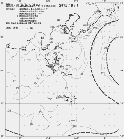 一都三県漁海況速報、関東・東海海況速報(2015/09/01)