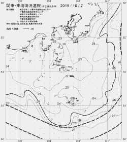 一都三県漁海況速報、関東・東海海況速報(2015/10/07)