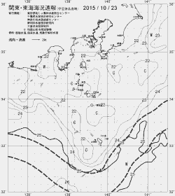一都三県漁海況速報、関東・東海海況速報(2015/10/23)