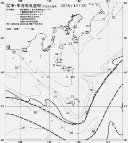 一都三県漁海況速報、関東・東海海況速報(2015/10/25)