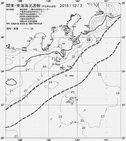 一都三県漁海況速報、関東・東海海況速報(2015/12/07)