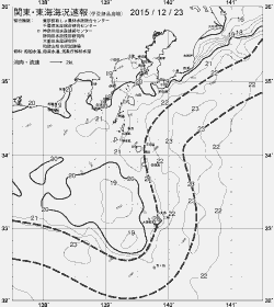 一都三県漁海況速報、関東・東海海況速報(2015/12/23)