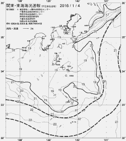 一都三県漁海況速報、関東・東海海況速報(2016/01/04)