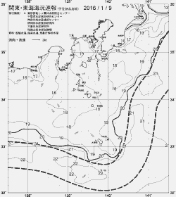 一都三県漁海況速報、関東・東海海況速報(2016/01/09)