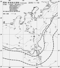 一都三県漁海況速報、関東・東海海況速報(2016/01/10)