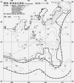 一都三県漁海況速報、関東・東海海況速報(2016/01/15)