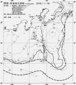 一都三県漁海況速報、関東・東海海況速報(2016/01/16)