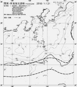 一都三県漁海況速報、関東・東海海況速報(2016/01/21)