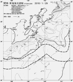 一都三県漁海況速報、関東・東海海況速報(2016/01/29)