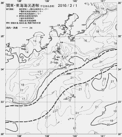 一都三県漁海況速報、関東・東海海況速報(2016/02/01)