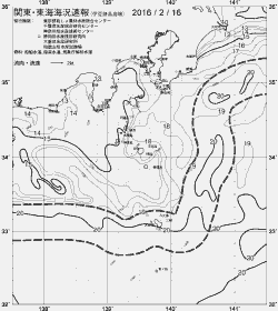 一都三県漁海況速報、関東・東海海況速報(2016/02/16)