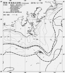 一都三県漁海況速報、関東・東海海況速報(2016/02/19)