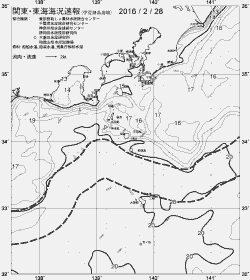 一都三県漁海況速報、関東・東海海況速報(2016/02/28)